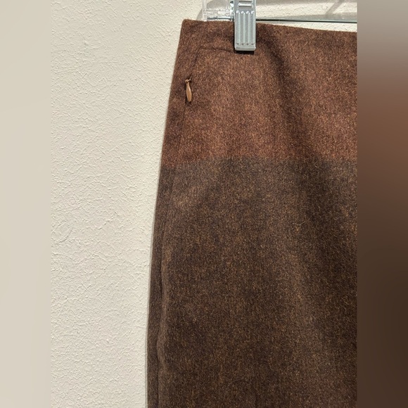 AKRIS Wool Color Block Skirt / Size 6 / - Picture 4 of 10